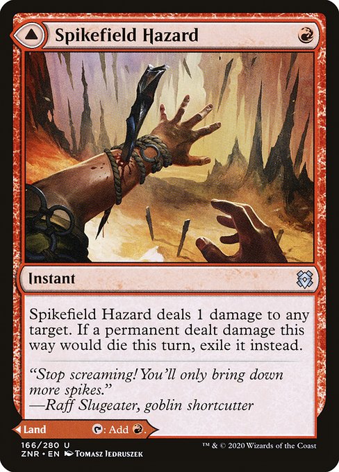 Spikefield Hazard  - Instant // Land - 