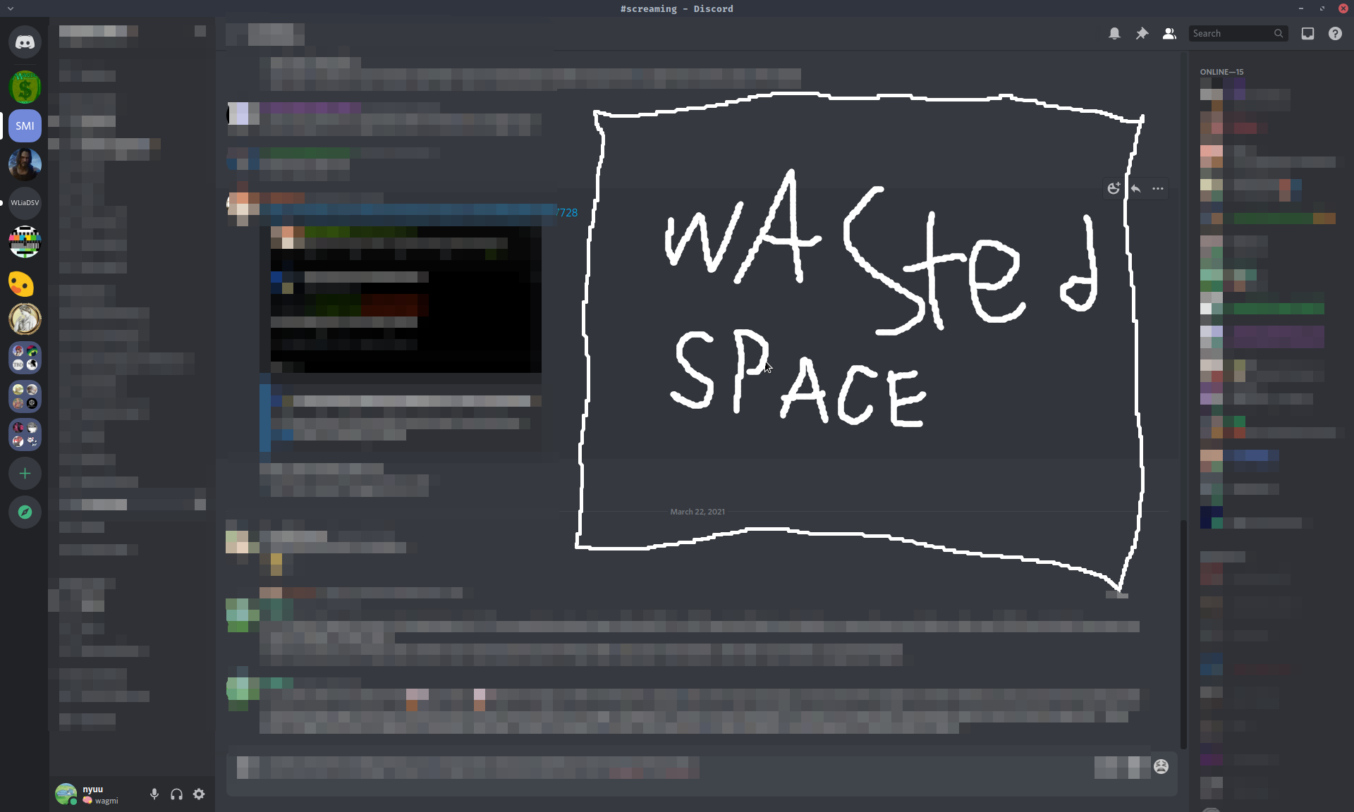 discord viewed in a horizontal window discord viewed in a horizontal window